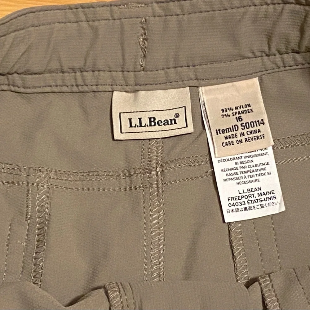 L.L.Bean Boys Convertible Hiking Outdoor Pants | Zip-Off Shorts | Size 16 - Picture 6 of 10
